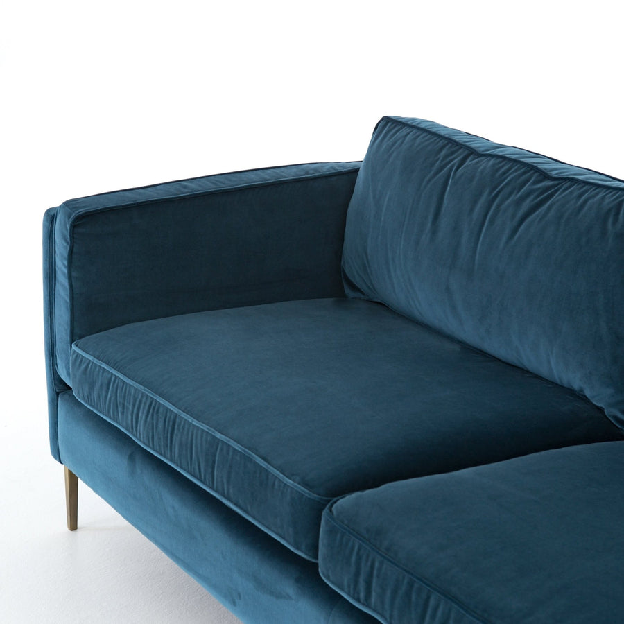 EMERY SOFA: SAPPHIRE BAY VELVET