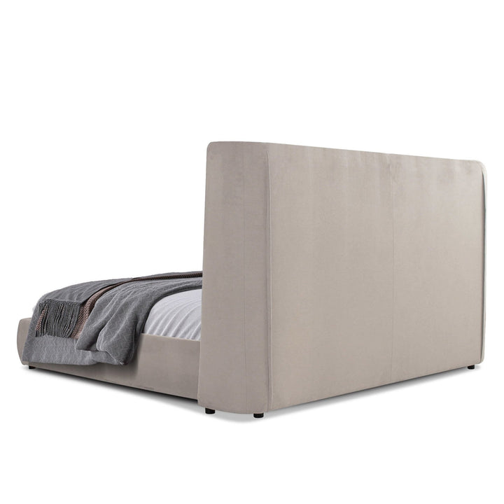 EMILIA BEIGE VELVET BED