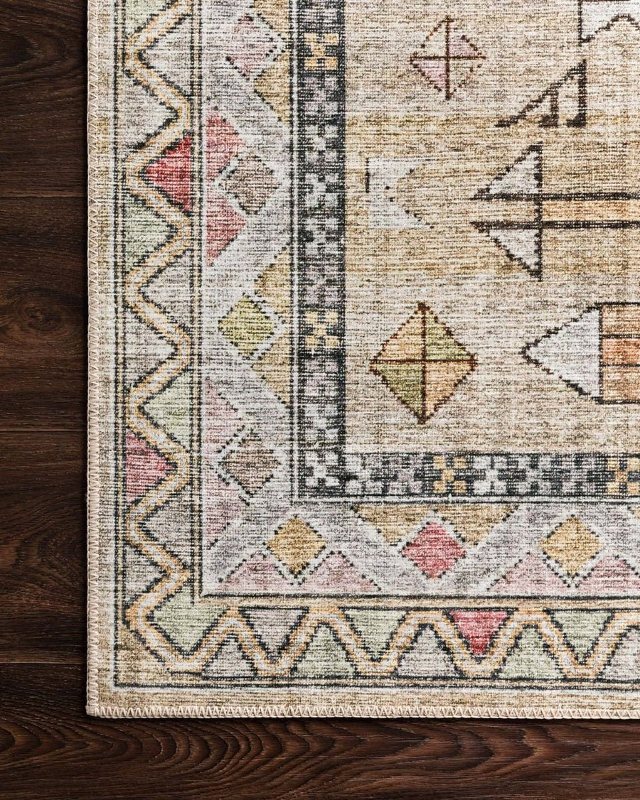 ENID VINTAGE PRINT RUG: GOLD, BLUSH