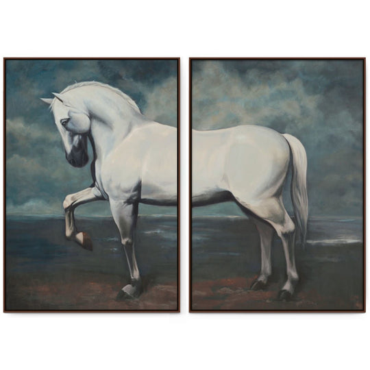 "ENORMOUS BEAUTY" CANVAS ART DIPTYCH