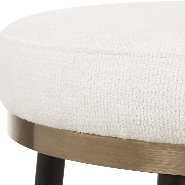 ENSEMBLE CREAM CHENILLE COUNTER STOOL