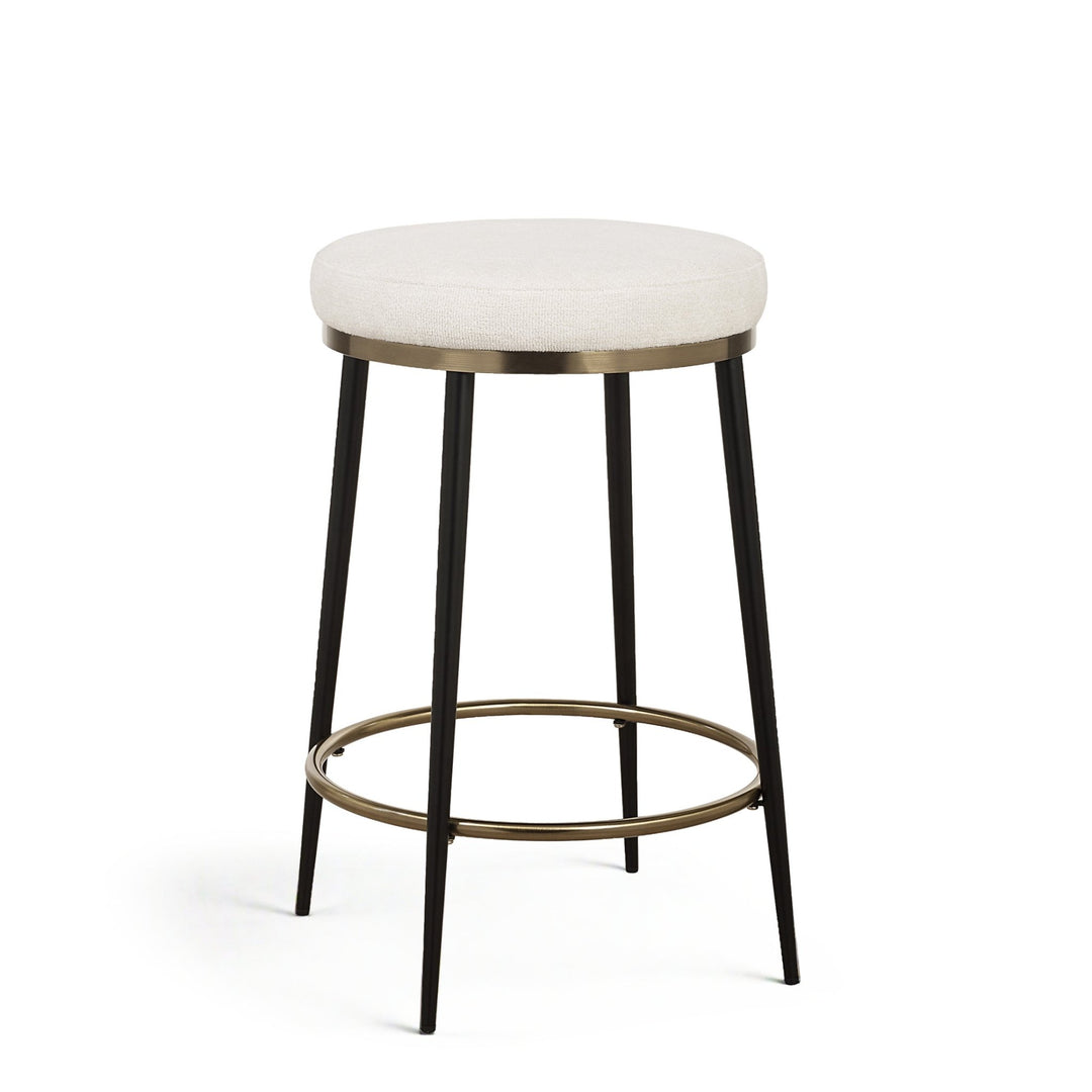 ENSEMBLE CREAM CHENILLE COUNTER STOOL