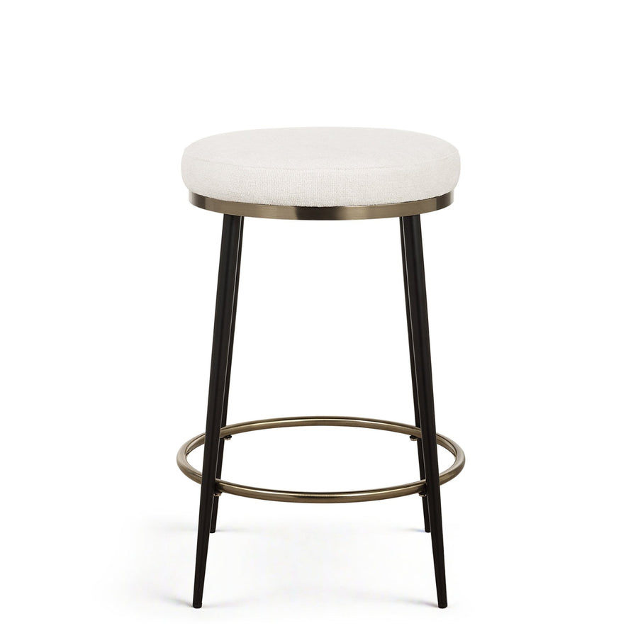 ENSEMBLE CREAM CHENILLE COUNTER STOOL