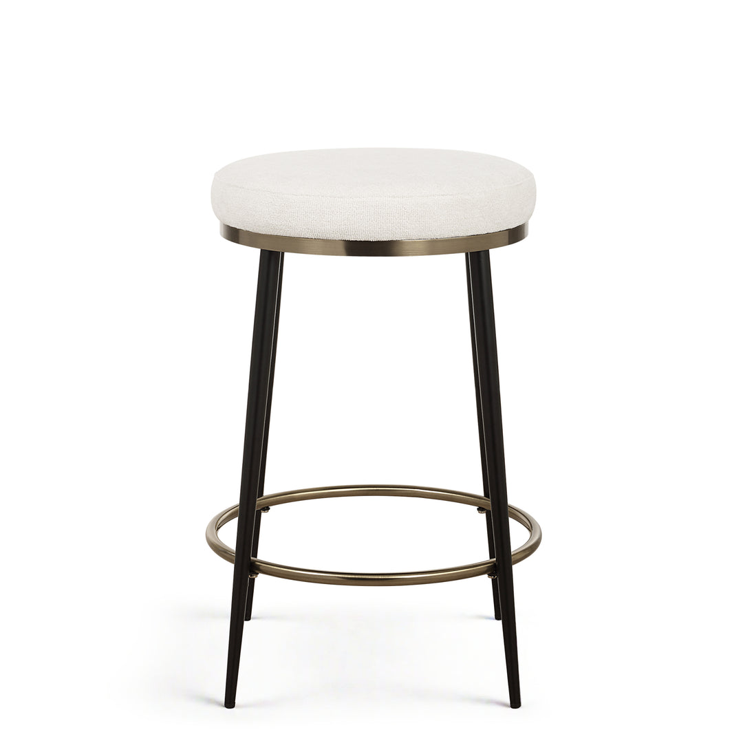 ENSEMBLE CREAM CHENILLE COUNTER STOOL