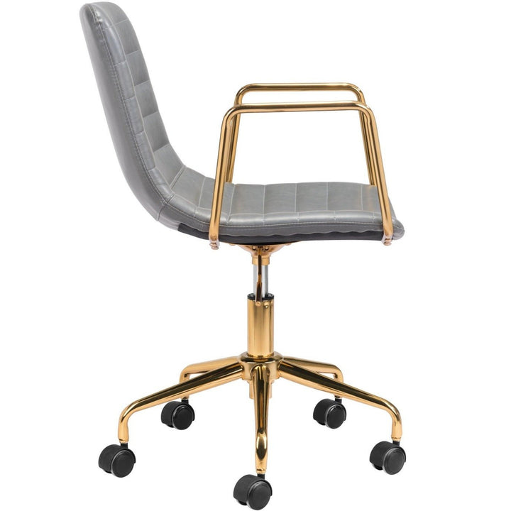 ERIC GREY + GOLD OFFICE CHAIR