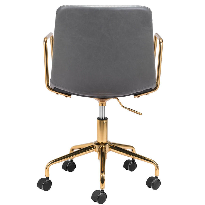 ERIC GREY + GOLD OFFICE CHAIR