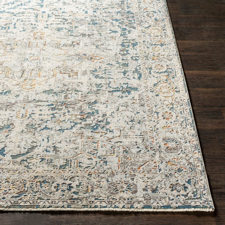 ERIS RUG: SILVER, TEAL MULTI