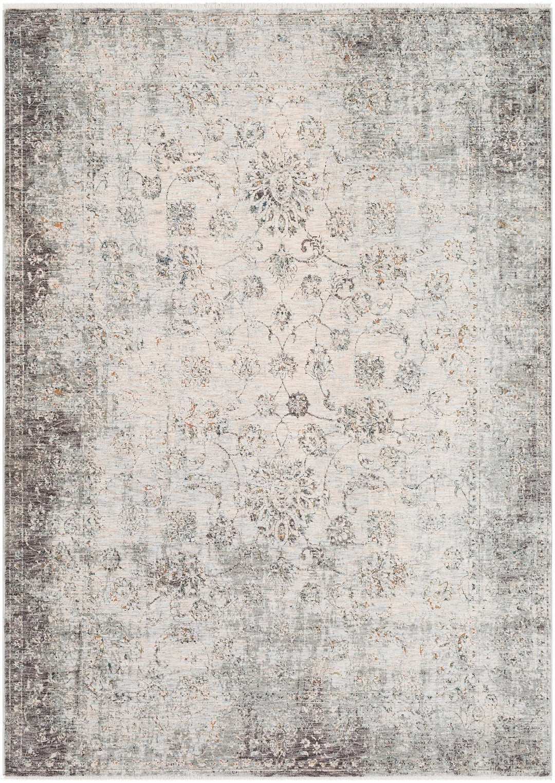 ERYNN RUG: SILVER, STONE, MULTI