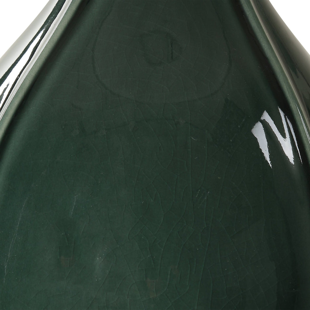 ESSEX GREEN GLASS TABLE LAMP