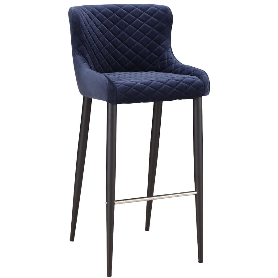 ETTA BAR STOOL: DARK BLUE