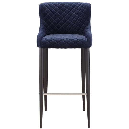 ETTA BAR STOOL: DARK BLUE