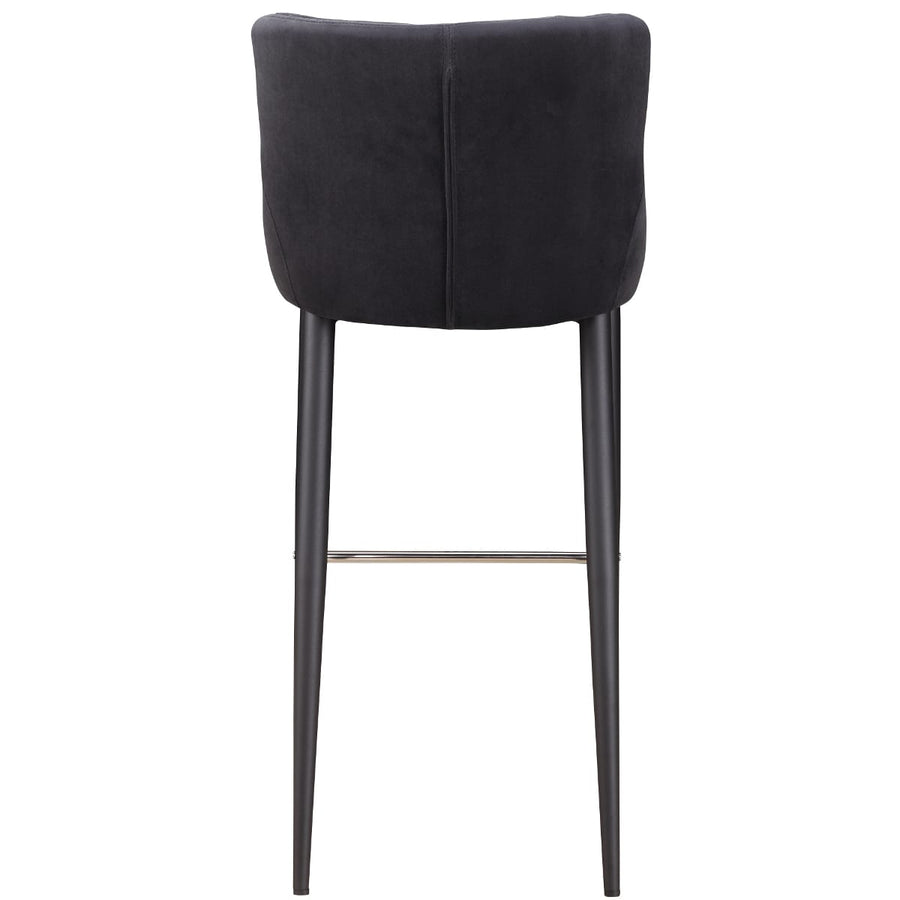 ETTA BAR STOOL: DARK GREY