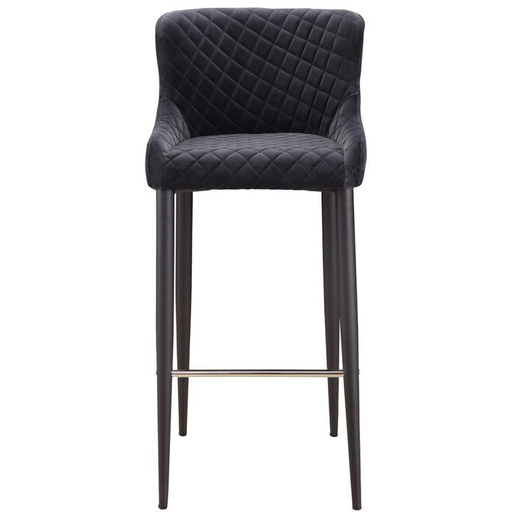 ETTA BAR STOOL: DARK GREY