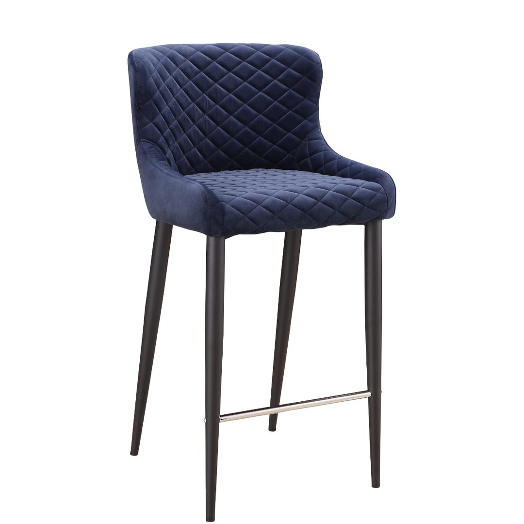 ETTA COUNTER STOOL: DARK BLUE