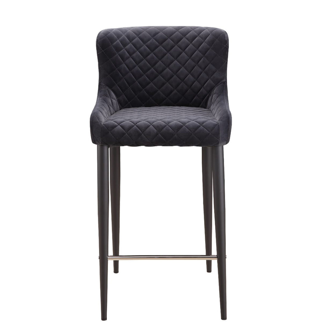 ETTA COUNTER STOOL: DARK GREY