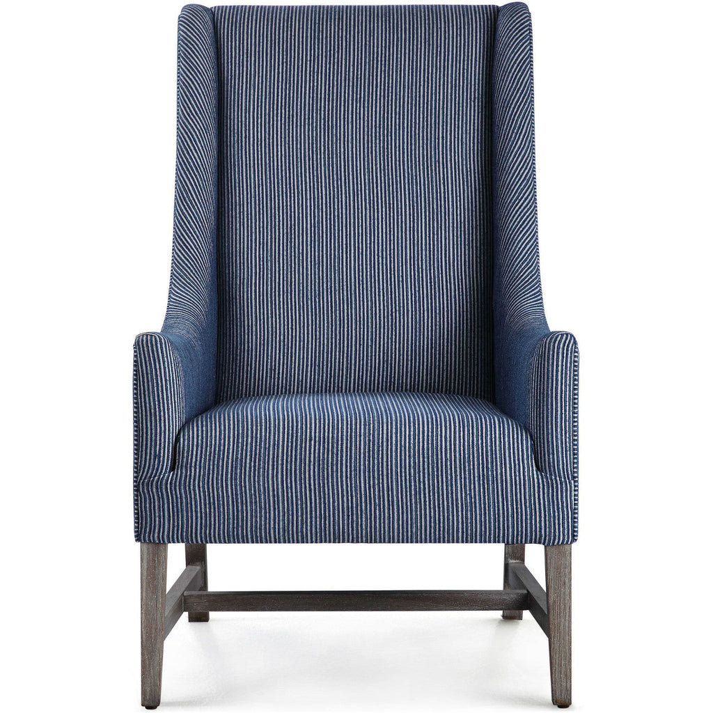EUGENE BLUE STRIPED WINGBACK CHAIR – ShopDesignTap