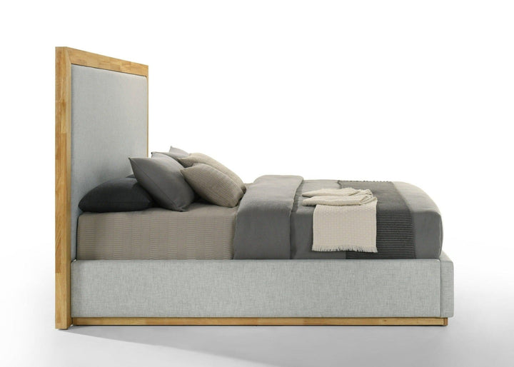 EVIAN GREY UPHOLSTERED BED