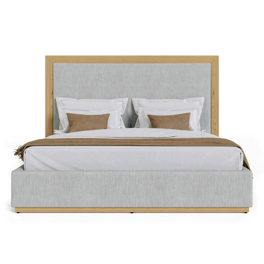 EVIAN GREY UPHOLSTERED BED