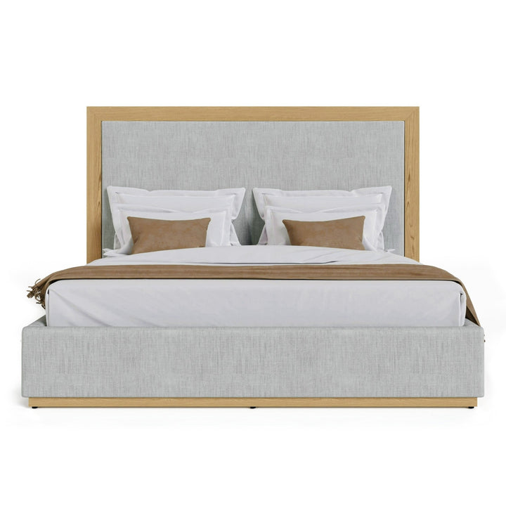 EVIAN GREY UPHOLSTERED BED