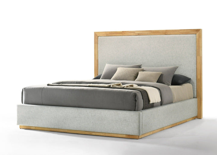 EVIAN GREY UPHOLSTERED BED