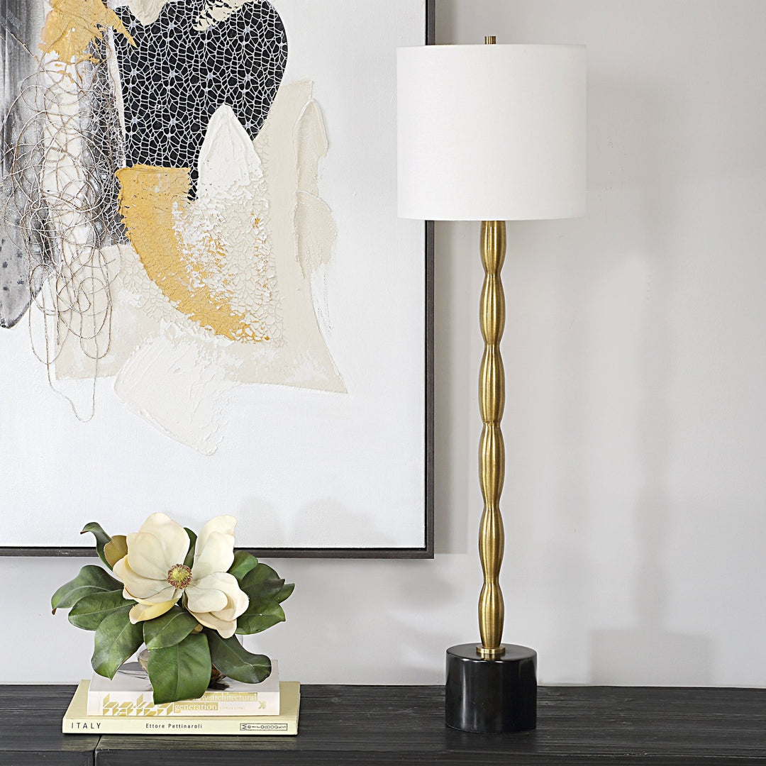 EZRA BRASS BUFFET LAMP