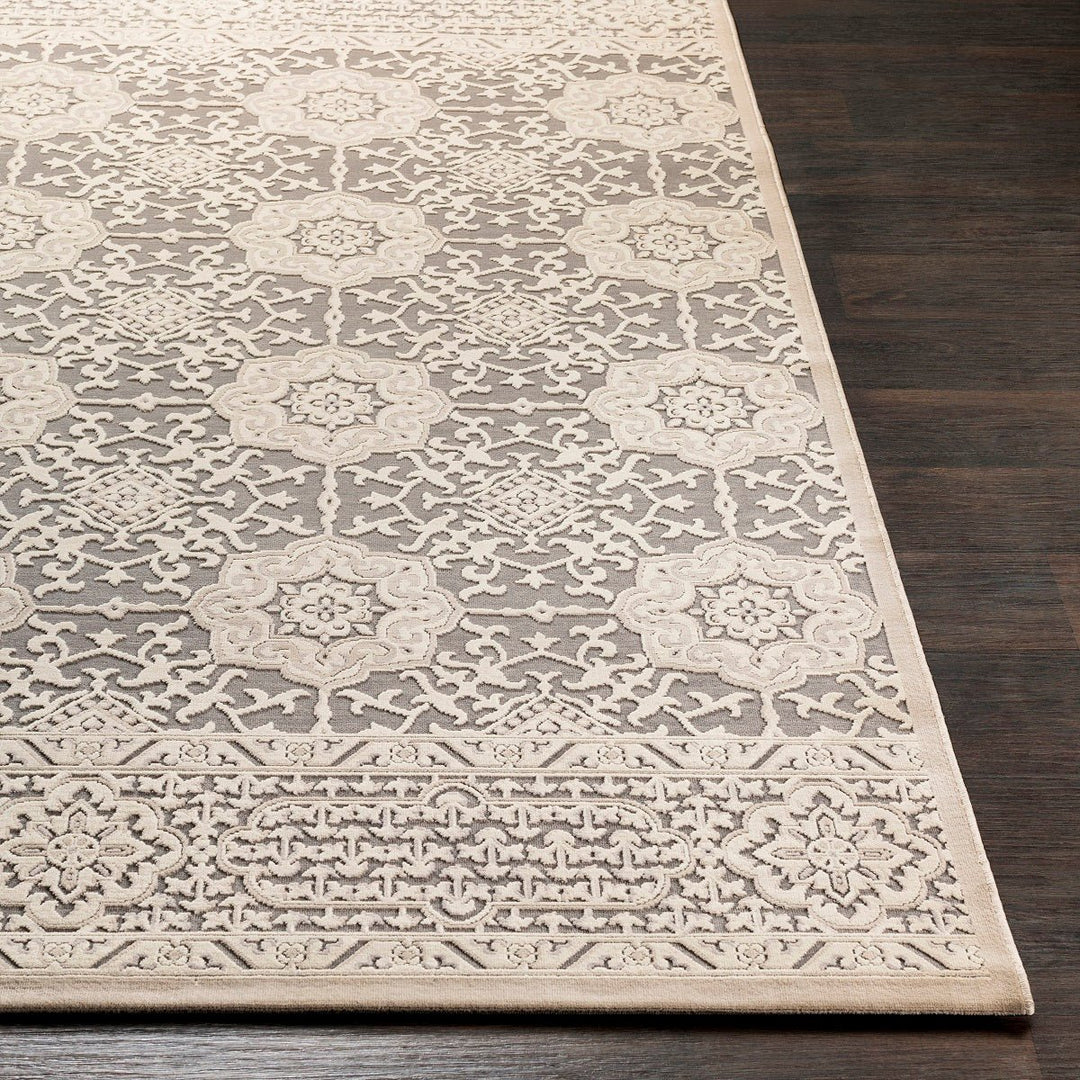 FABIA TEXTURED CHENILLE RUG: SAND, STONE