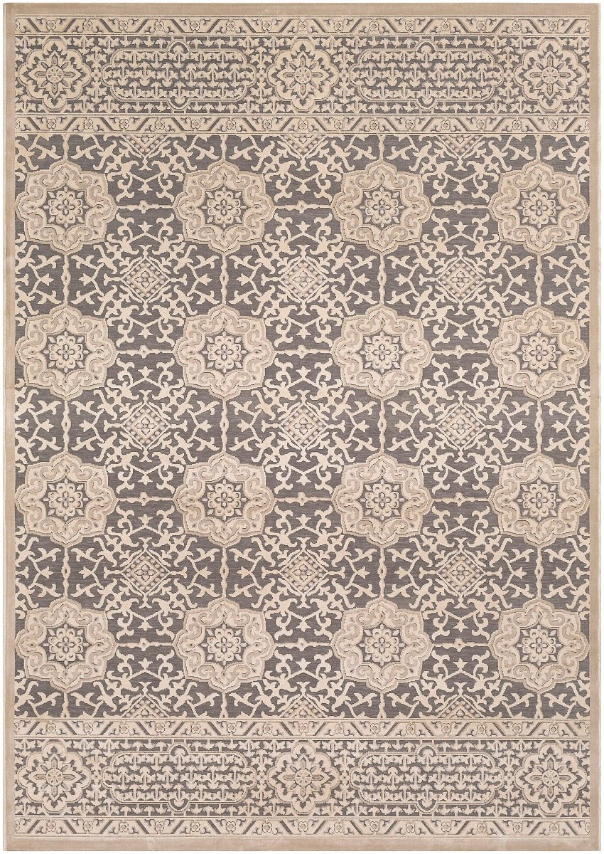 FABIA TEXTURED CHENILLE RUG: SAND, STONE