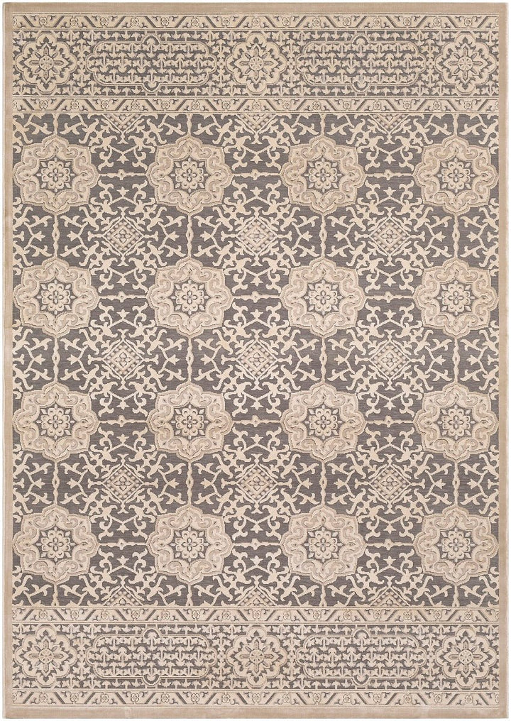 FABIA TEXTURED CHENILLE RUG: SAND, STONE