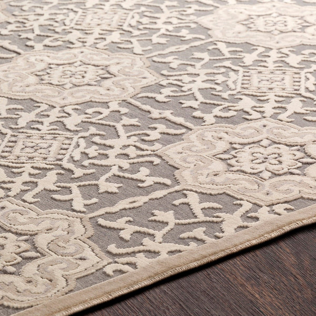 FABIA TEXTURED CHENILLE RUG: SAND, STONE