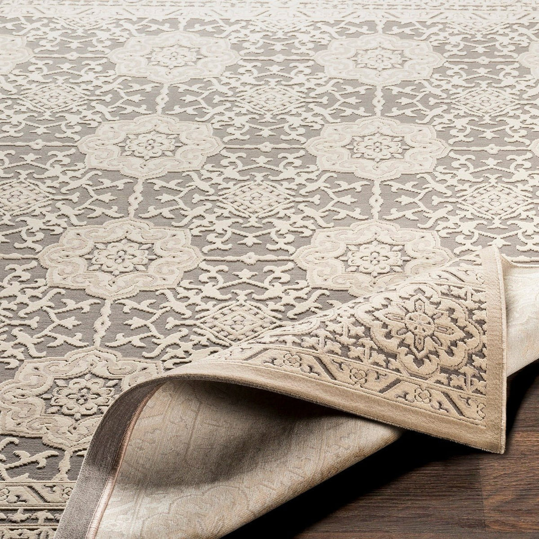 FABIA TEXTURED CHENILLE RUG: SAND, STONE