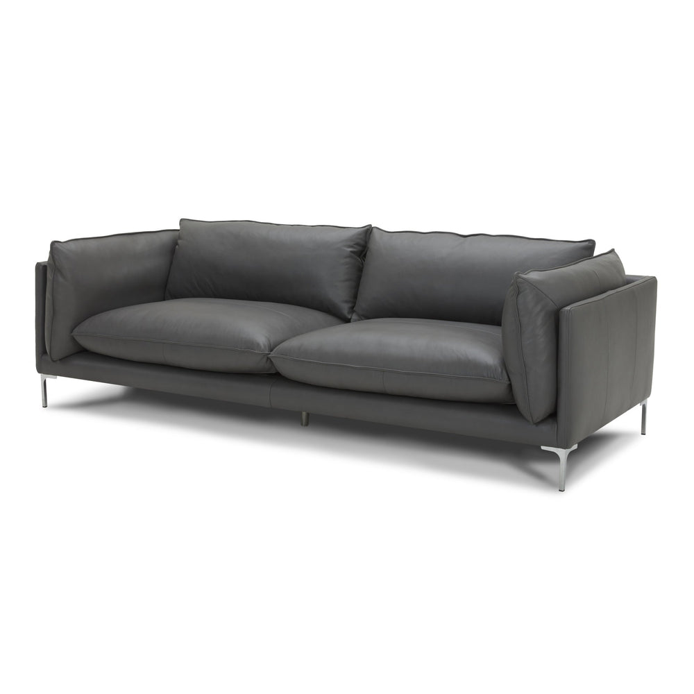 FALCO DARK GREY LEATHER SOFA