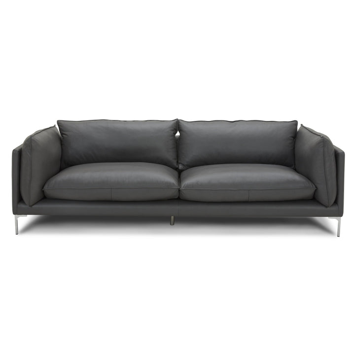 FALCO DARK GREY LEATHER SOFA