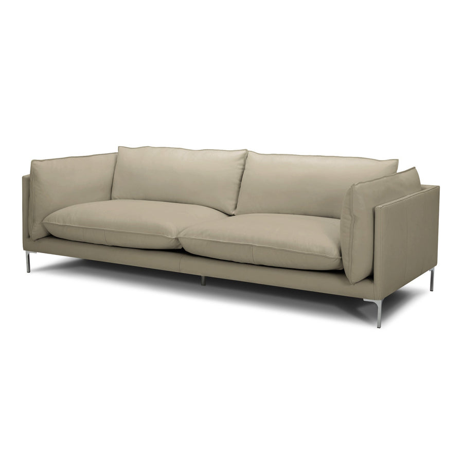 FALCO TAUPE LEATHER SOFA