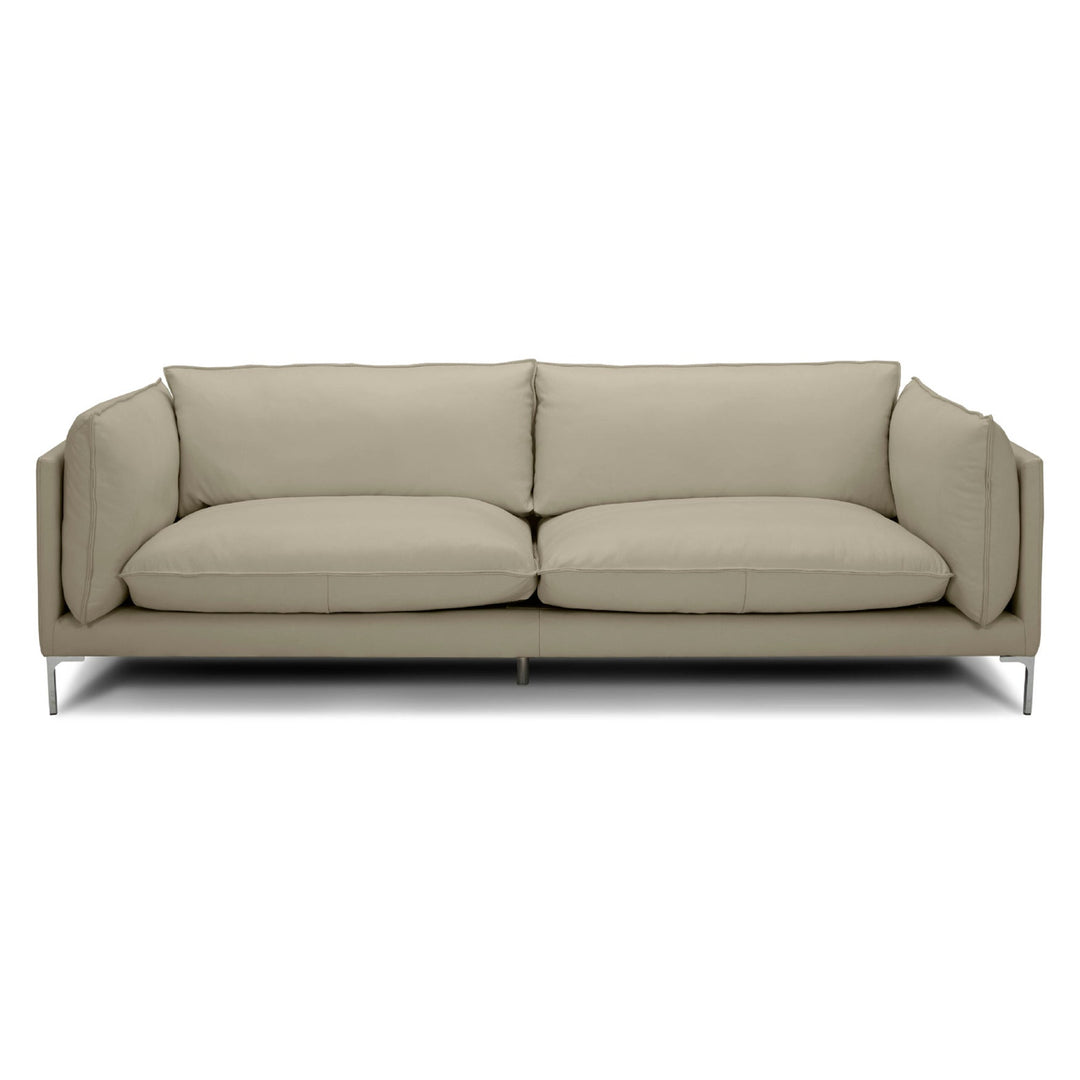 FALCO TAUPE LEATHER SOFA