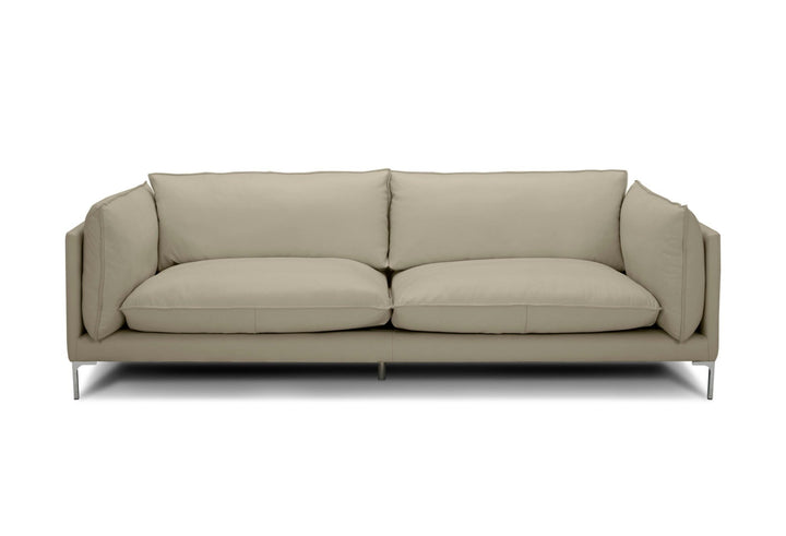 FALCO TAUPE LEATHER SOFA