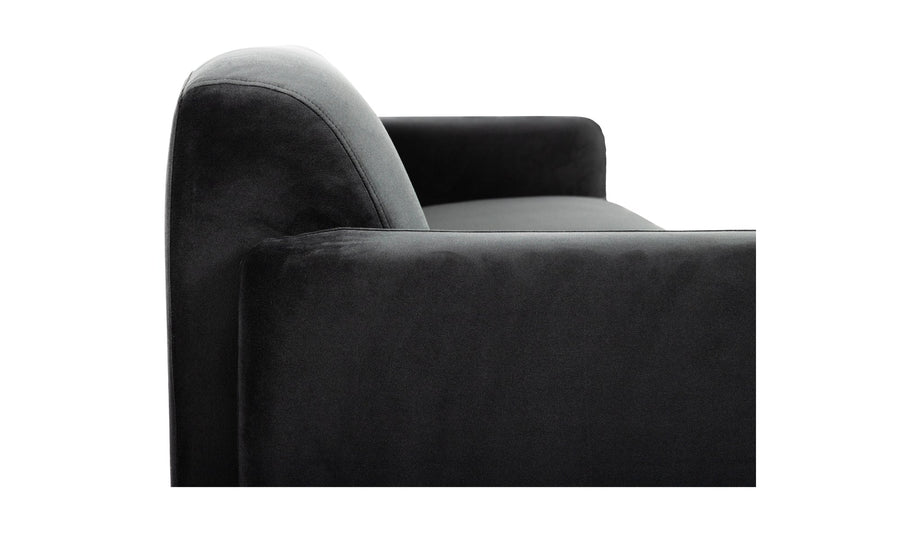 FALLON 98" SOFA: SHADOW GREY VELVET