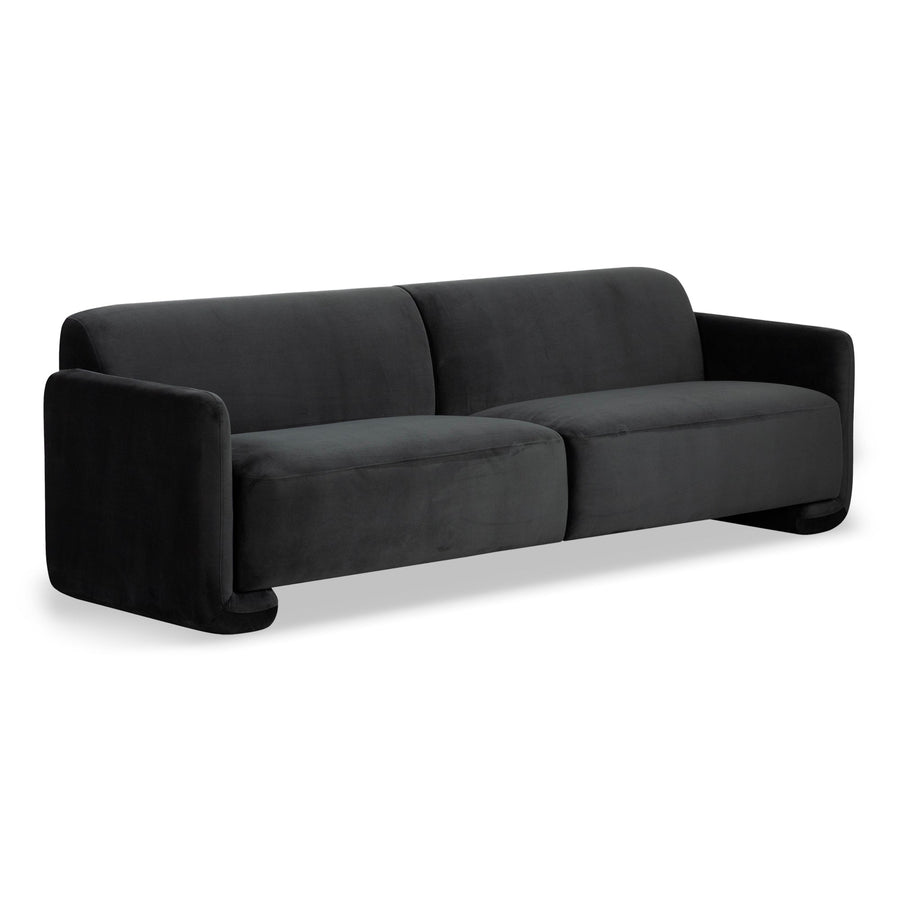 FALLON 98" SOFA: SHADOW GREY VELVET