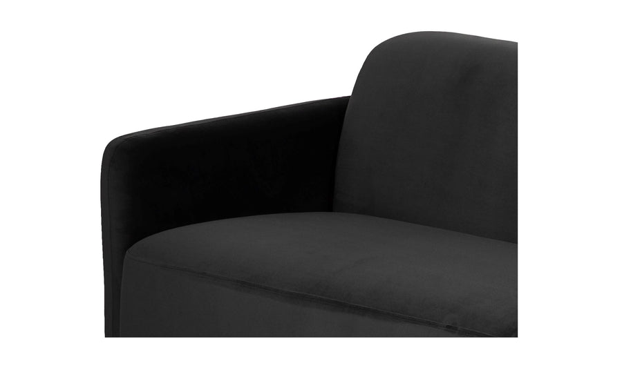 FALLON 98" SOFA: SHADOW GREY VELVET