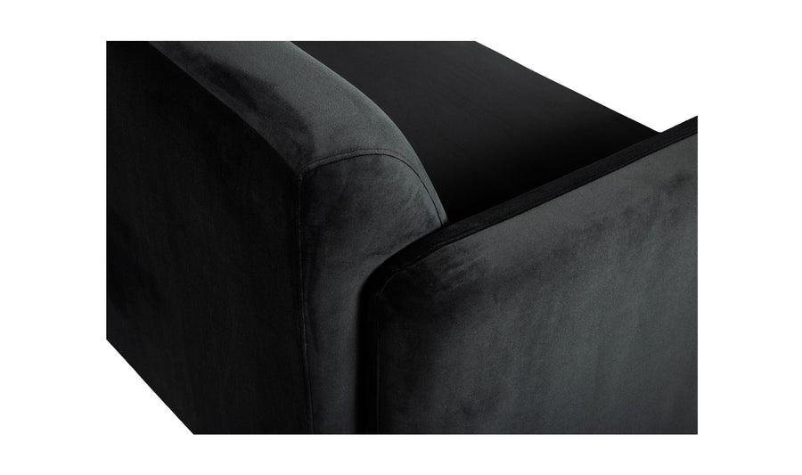 FALLON 98" SOFA: SHADOW GREY VELVET