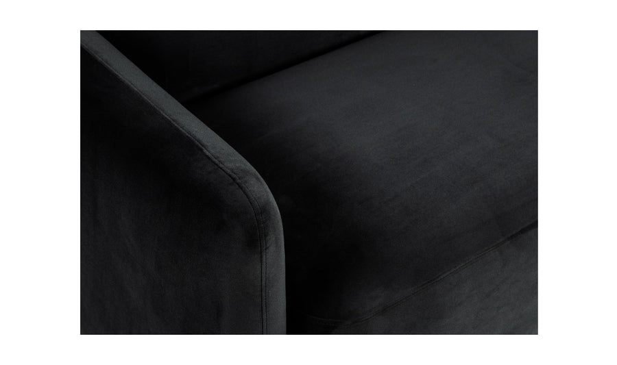 FALLON 98" SOFA: SHADOW GREY VELVET