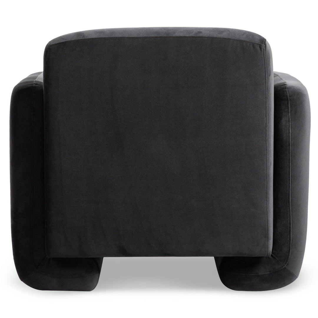 FALLON ARM CHAIR: SHADOW GREY VELVET