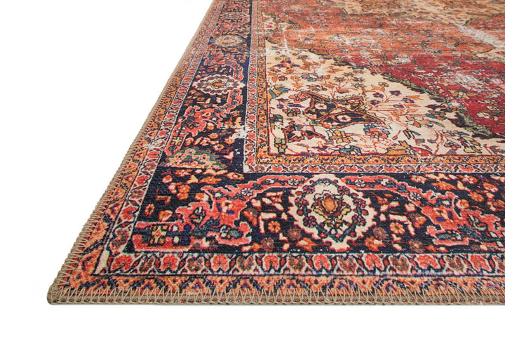FARIDA VINTAGE PRINT RUG: RED MULTI