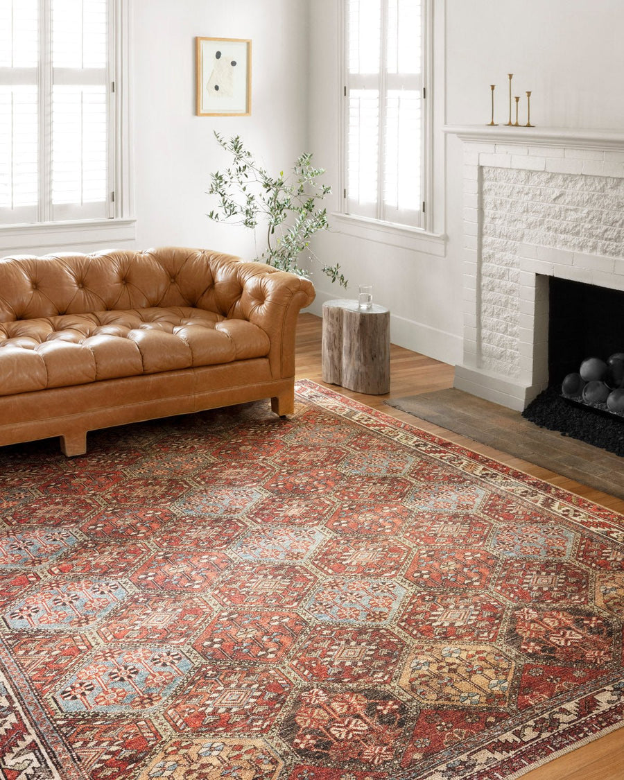 FERGUS VINTAGE PRINT RUG: SPICE MULTI