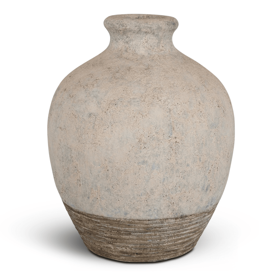 FERNANDINA OVERSIZED RUSTIC CONCRETE VASE