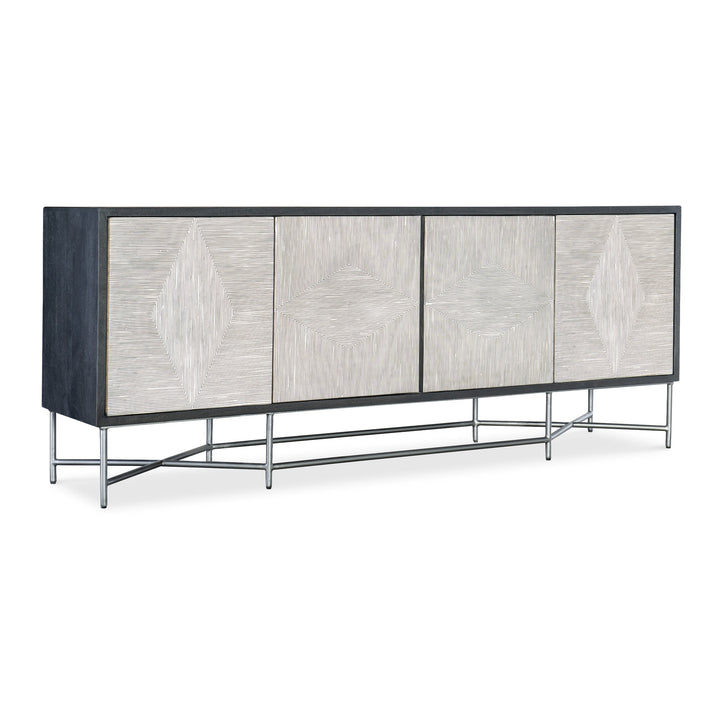 FINE LINES BONE INLAYED MEDIA CREDENZA