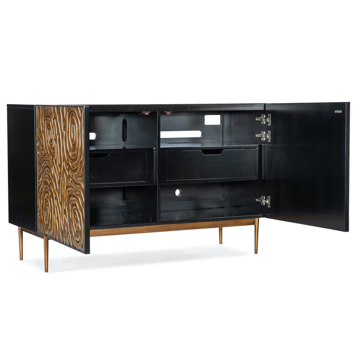 FINGER PRINTS TWO DOOR CONSOLE CREDENZA