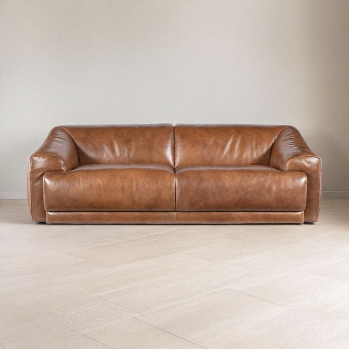 FLEETWOOD VINTAGE LEATHER 2-SEAT SOFA