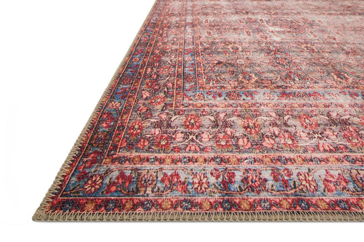 FLETA VINTAGE PRINT RUG: CRIMSON, EGGPLANT