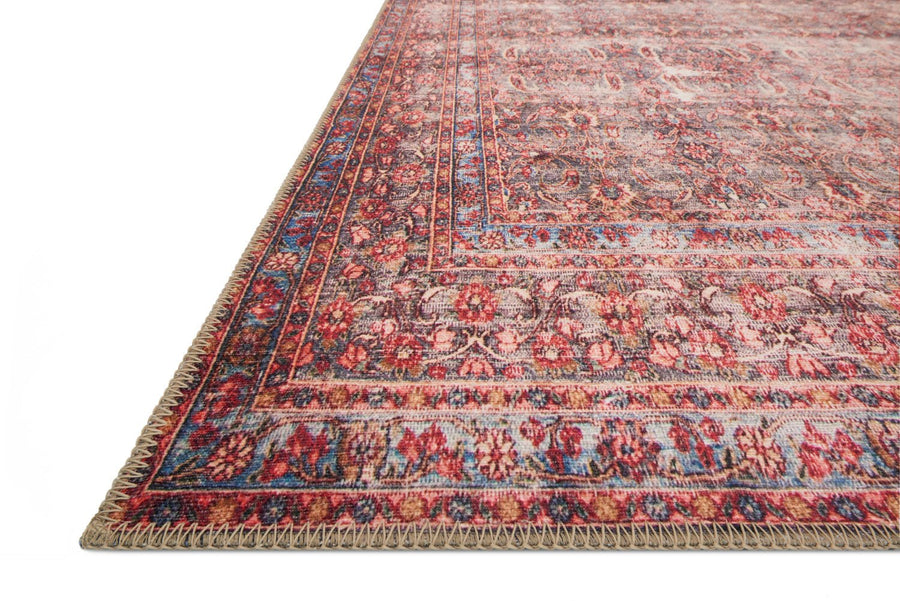 FLETA VINTAGE PRINT RUG: CRIMSON, EGGPLANT