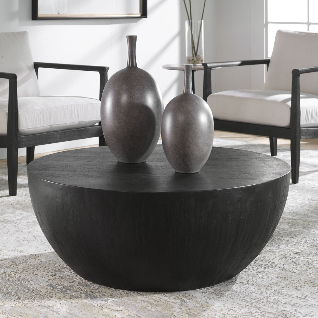 FLOKI DRUM COFFEE TABLE: EBONY